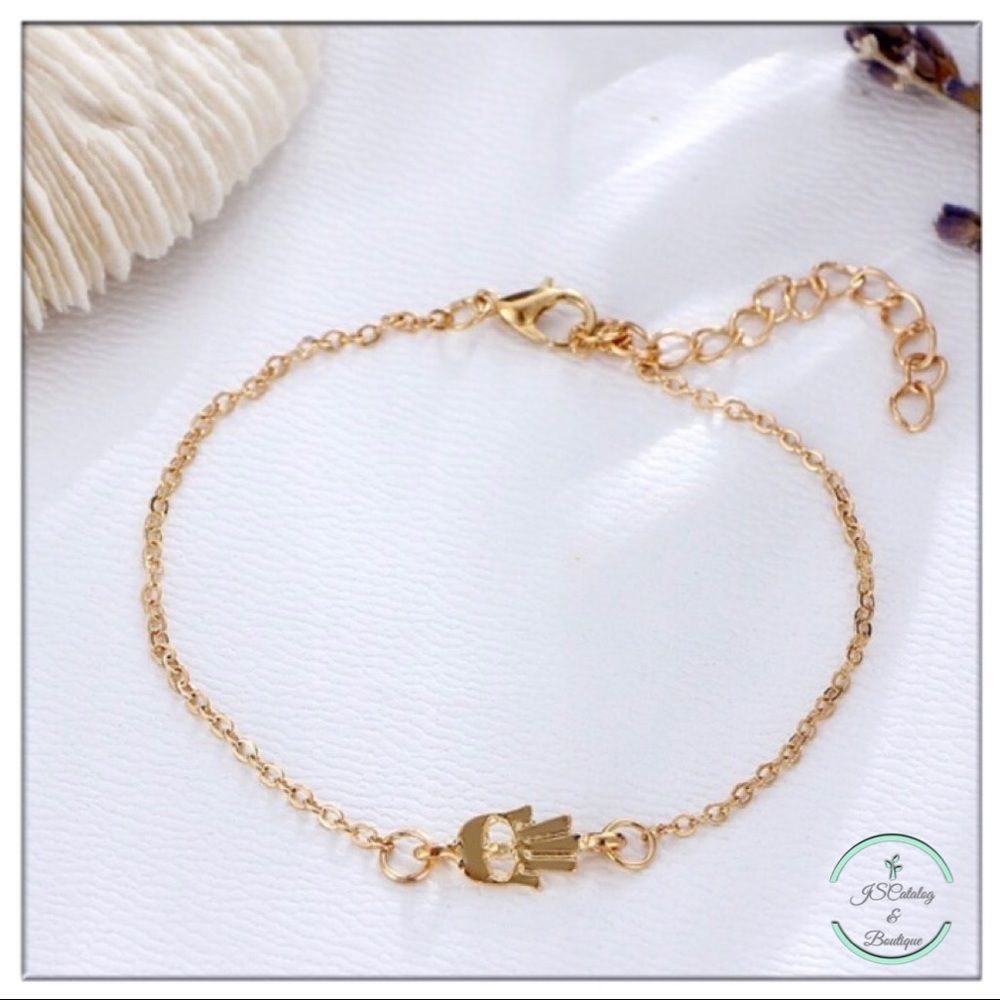 3 For $15 Khamsa Alloy Chain Anklet